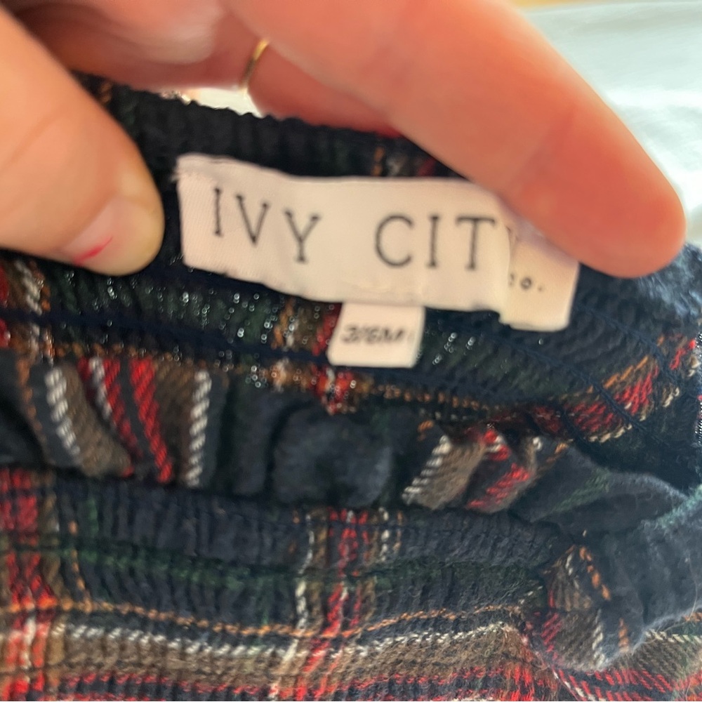 Ivy City Co plaid onesie- like new, 3-6mo - Picture 2 of 3